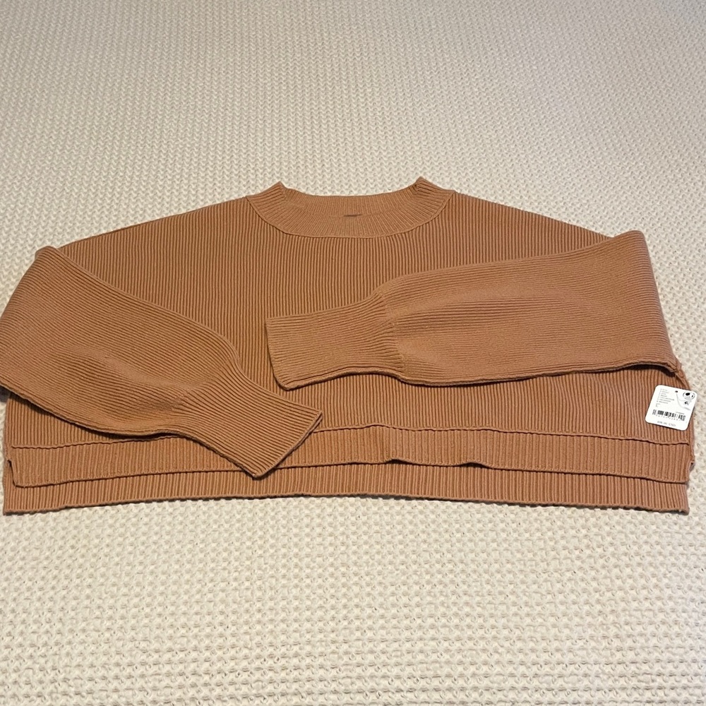 NWT Free People Easy Street Cropped pullover sweater